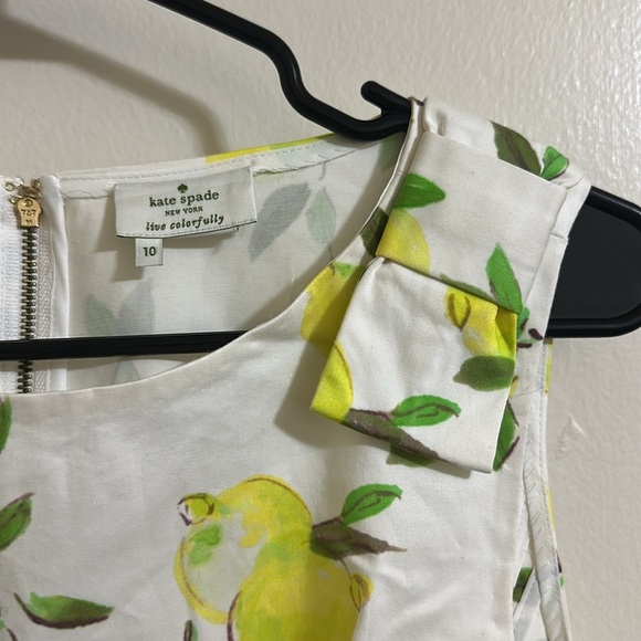 EUC Kate Spade Thalia Lemon Peplum Top size 10 - Picture 4 of 5